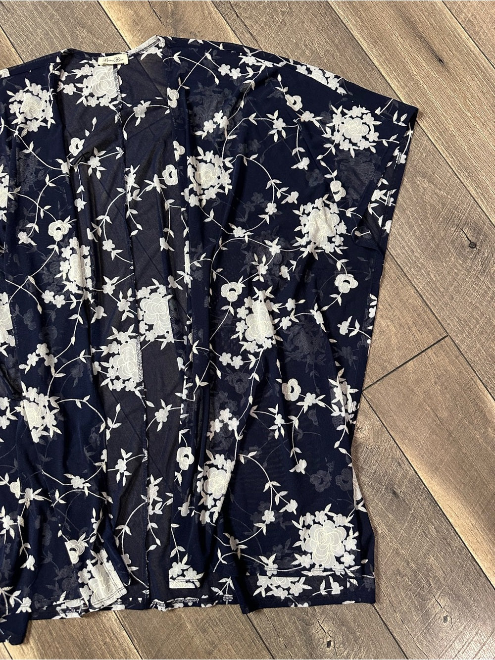 Brittany Black Floral Kimono