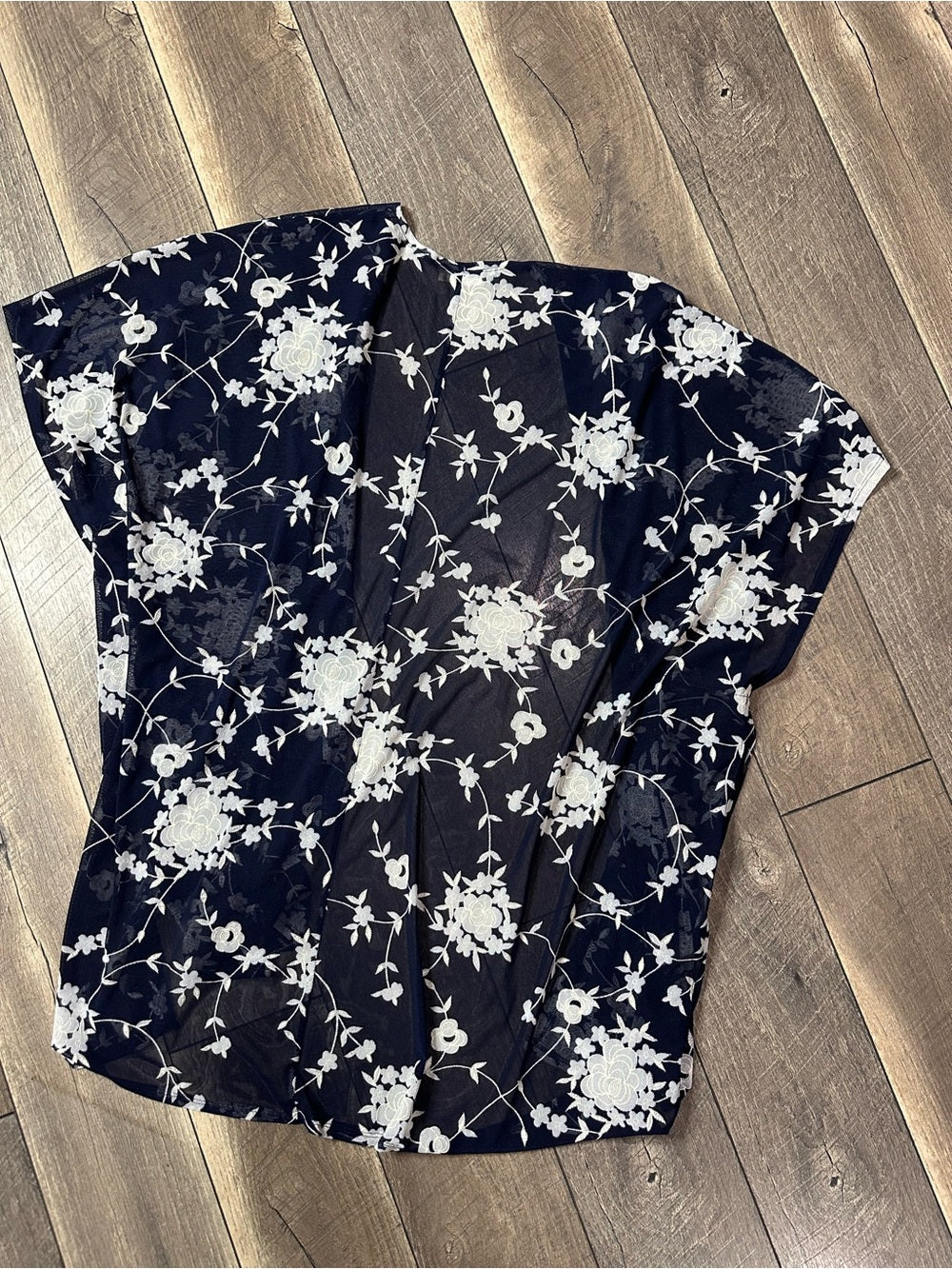 Brittany Black Floral Kimono
