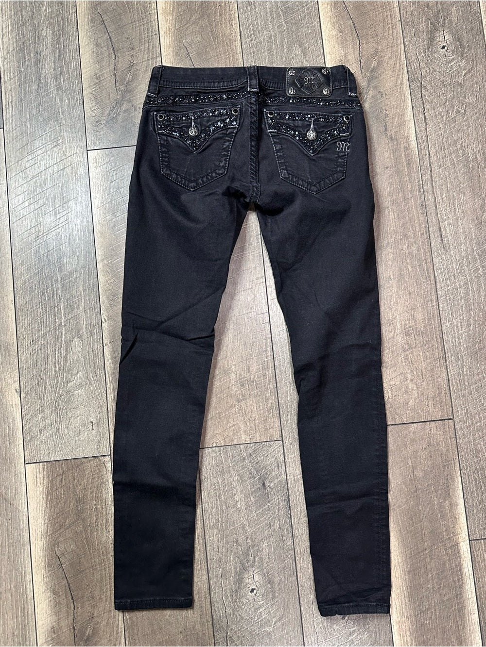 Miss Me Low Rise Black Skinny Jeans