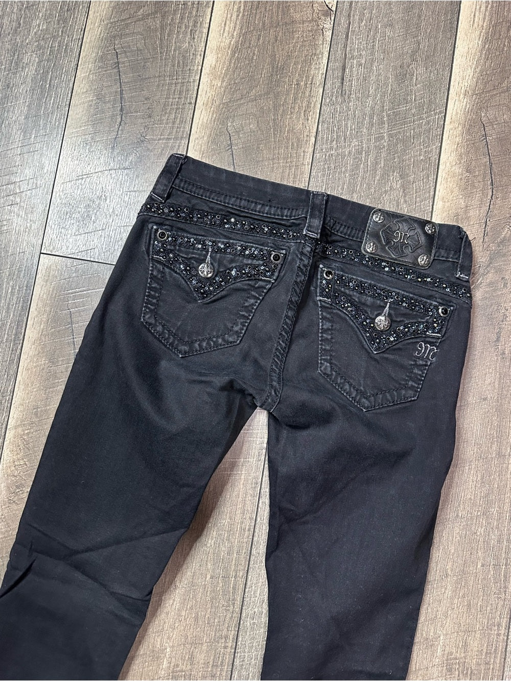 Miss Me Low Rise Black Skinny Jeans