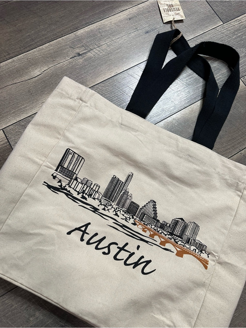 Austin Canvas Large Tote Bag