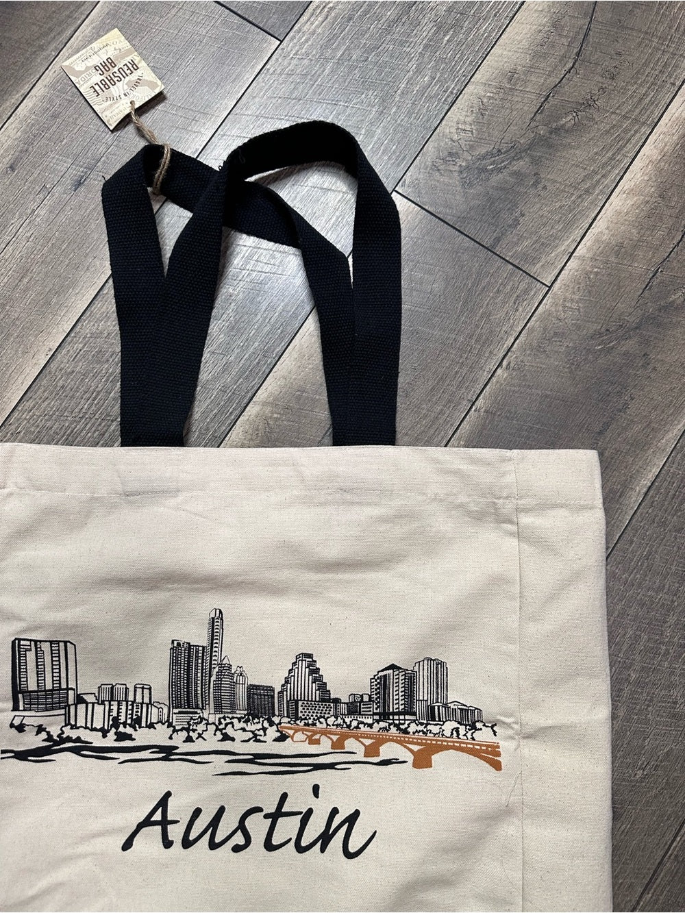 Austin Canvas Large Tote Bag