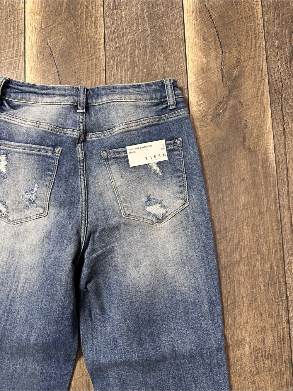 Risen Hi Rise Boyfriend Fit Jeans