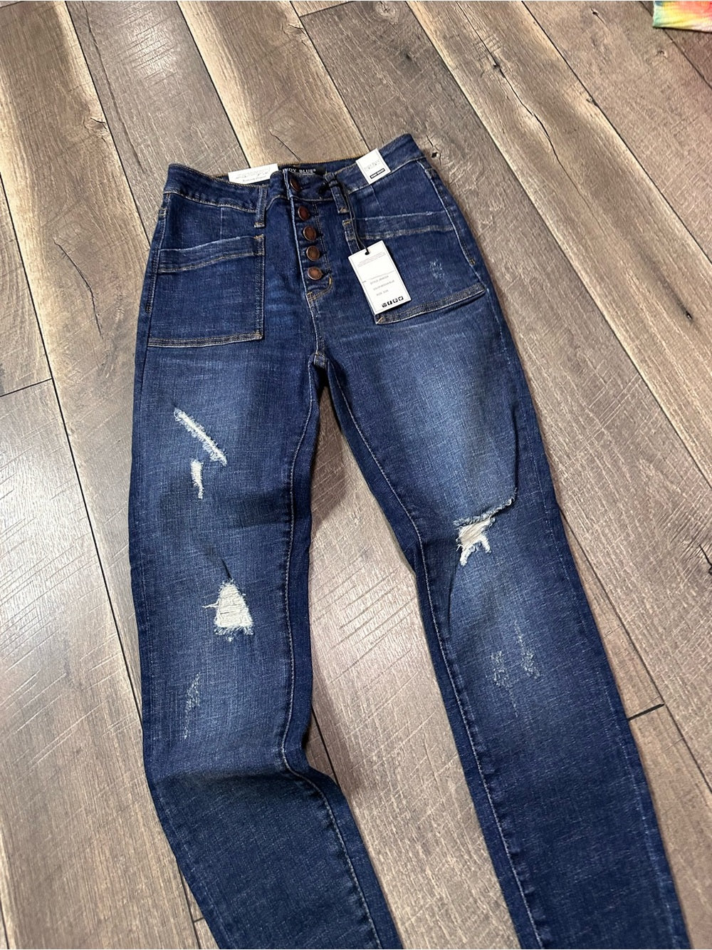 Judy Blue Buttonfly Skinny Fit Jeans