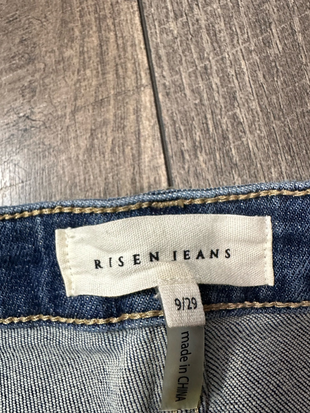 Risen Hi Rise Straight Leg Jeans
