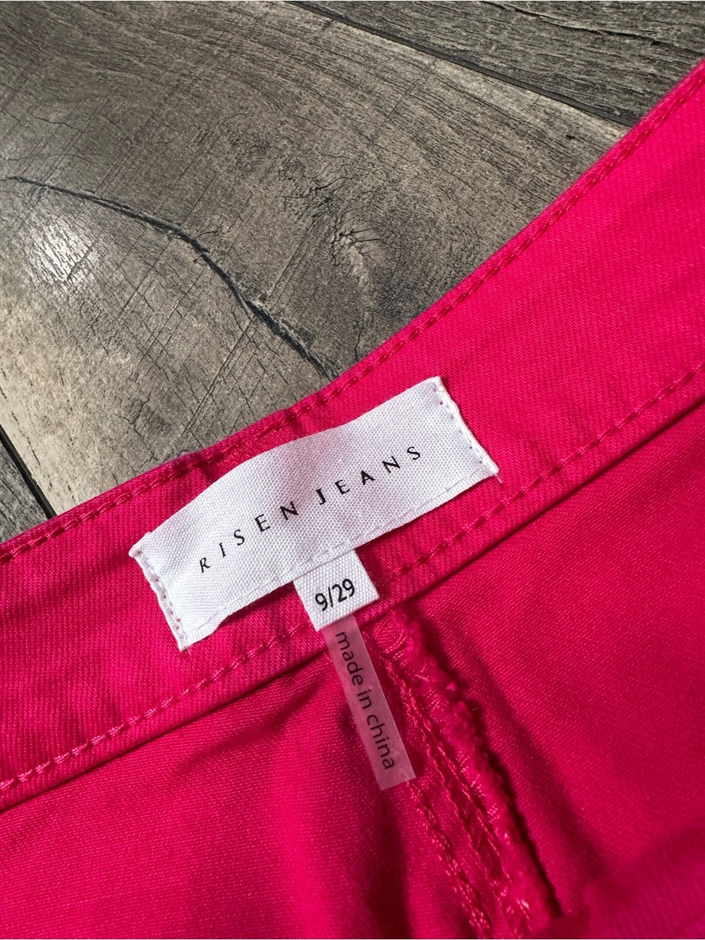 Risen Fuscia Hi Rise Cargo Boyfriend Fit Jeans