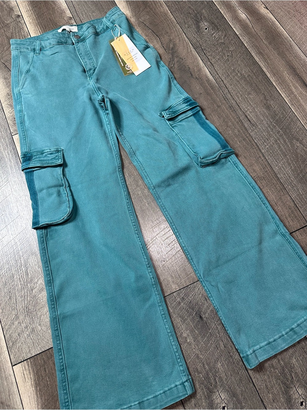 Risen Teal Cargo Pants