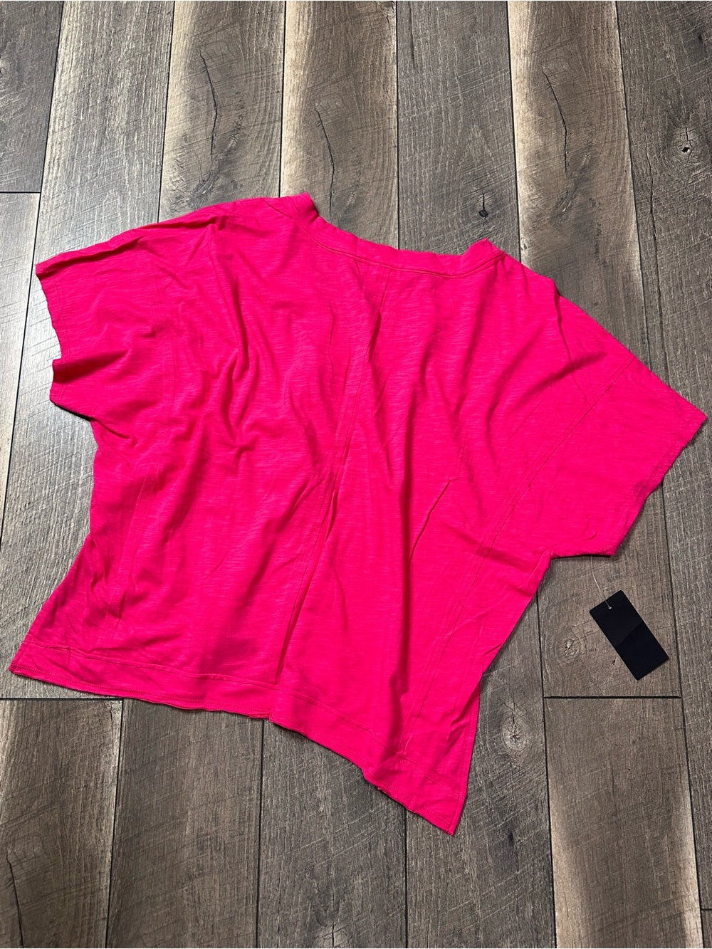 Double Zero Oversized Short Sleeve V Neck Top