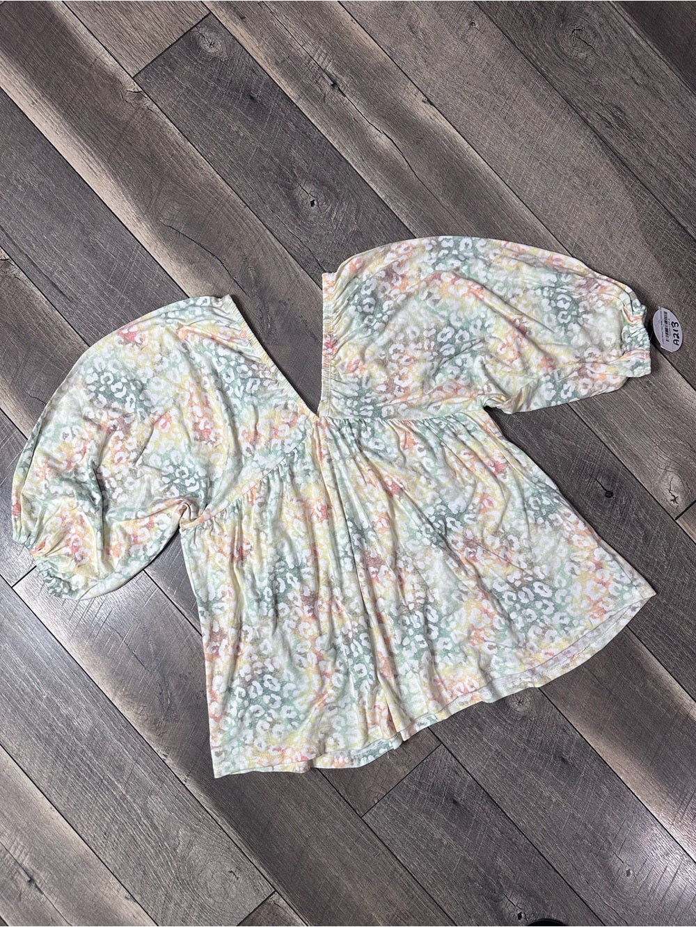 Oddi Floral Short Sleeve Top