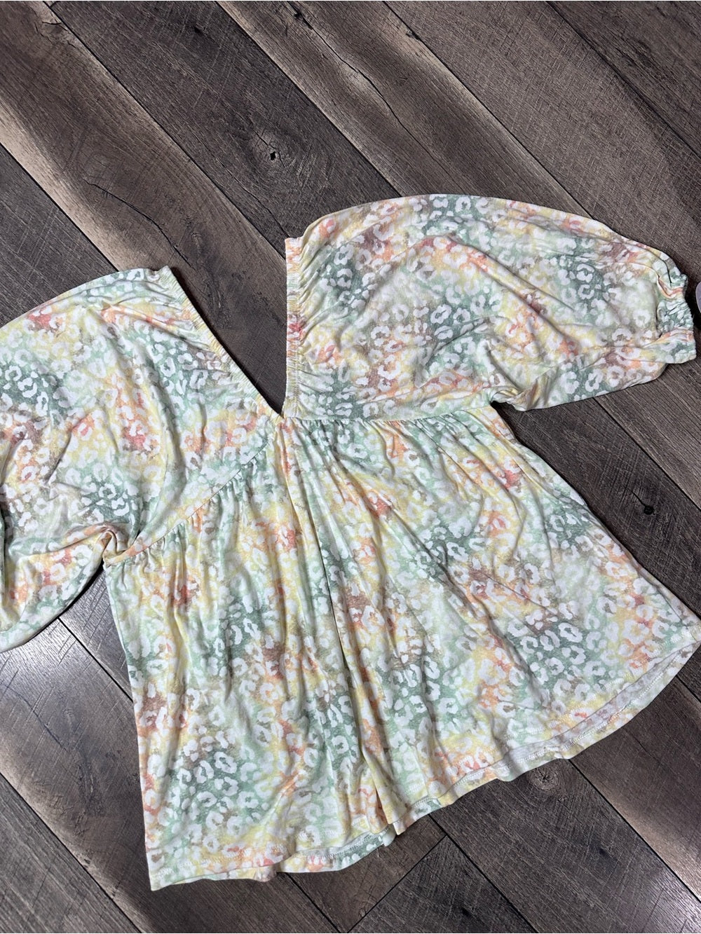 Oddi Floral Short Sleeve Top