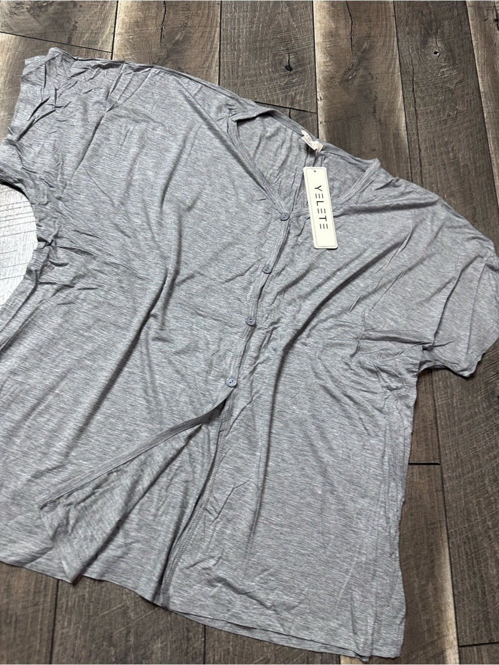 Yelete Short Sleeve Oversized Button Down