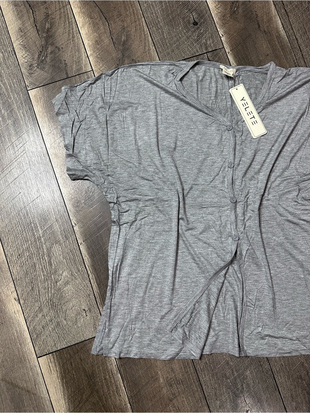 Yelete Short Sleeve Oversized Button Down