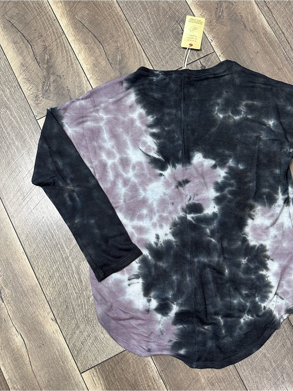 T Party Tie Dye Long Sleeve Top