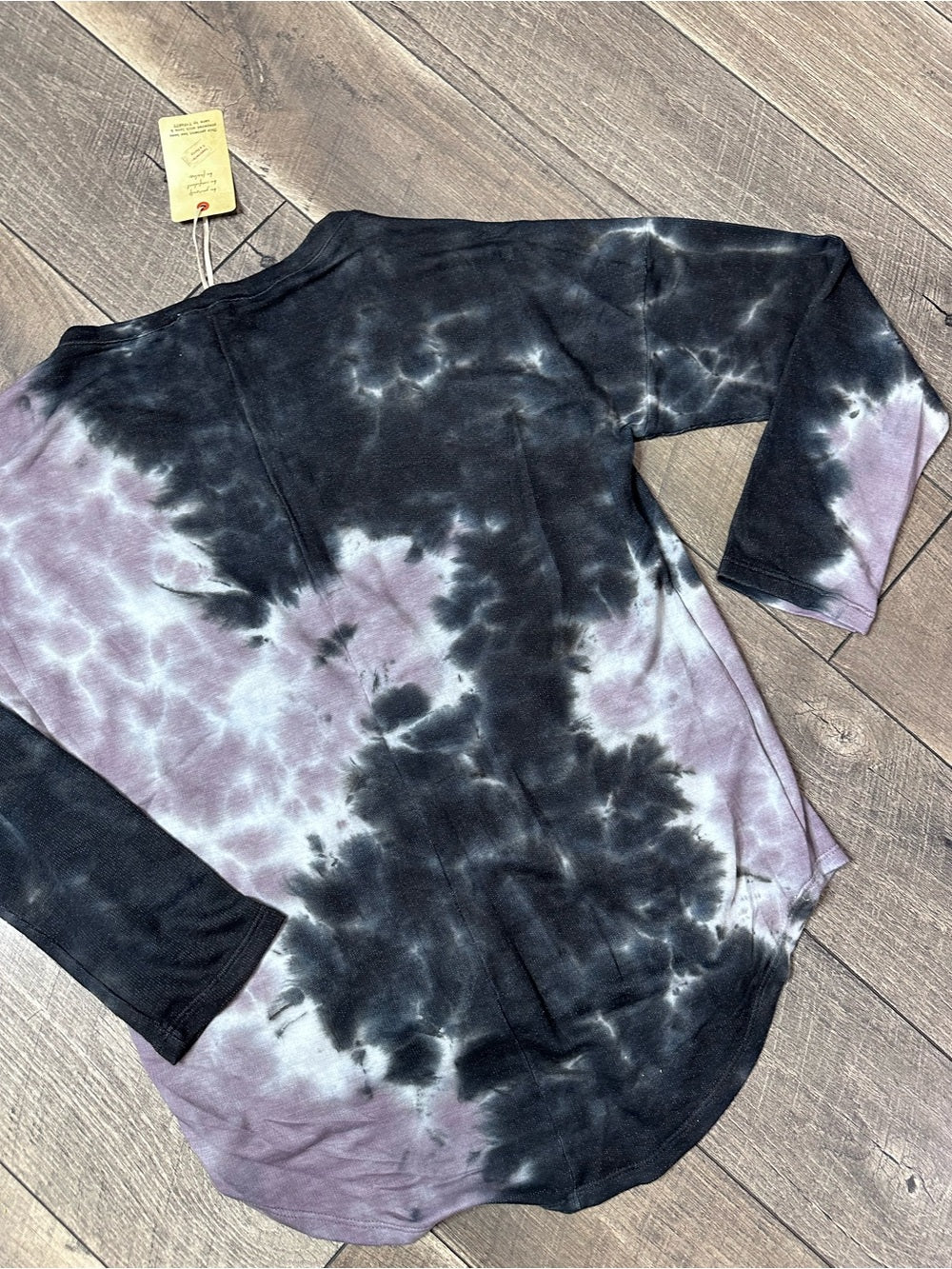 T Party Tie Dye Long Sleeve Top