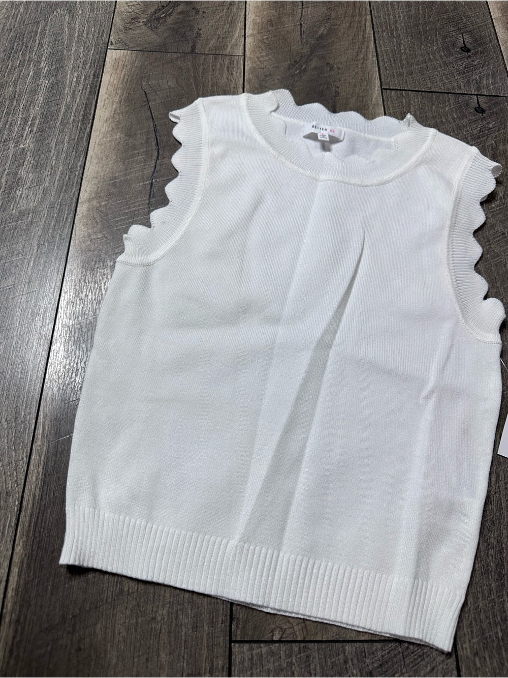 Better Be Scallop Sweater Vest