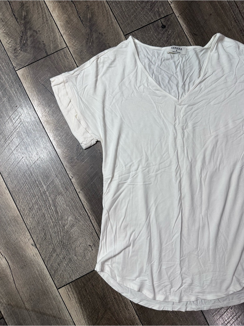 Zenana Oversized V Neck Top
