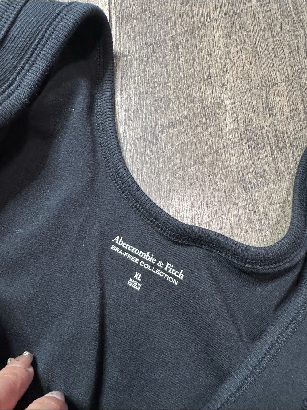 Abercrombie & Fitch Bra-Free Collection Ribbed Tank Top