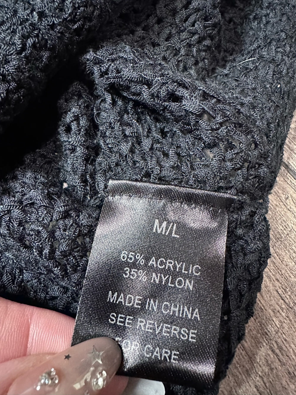 31:25 Oversized Black Sweater