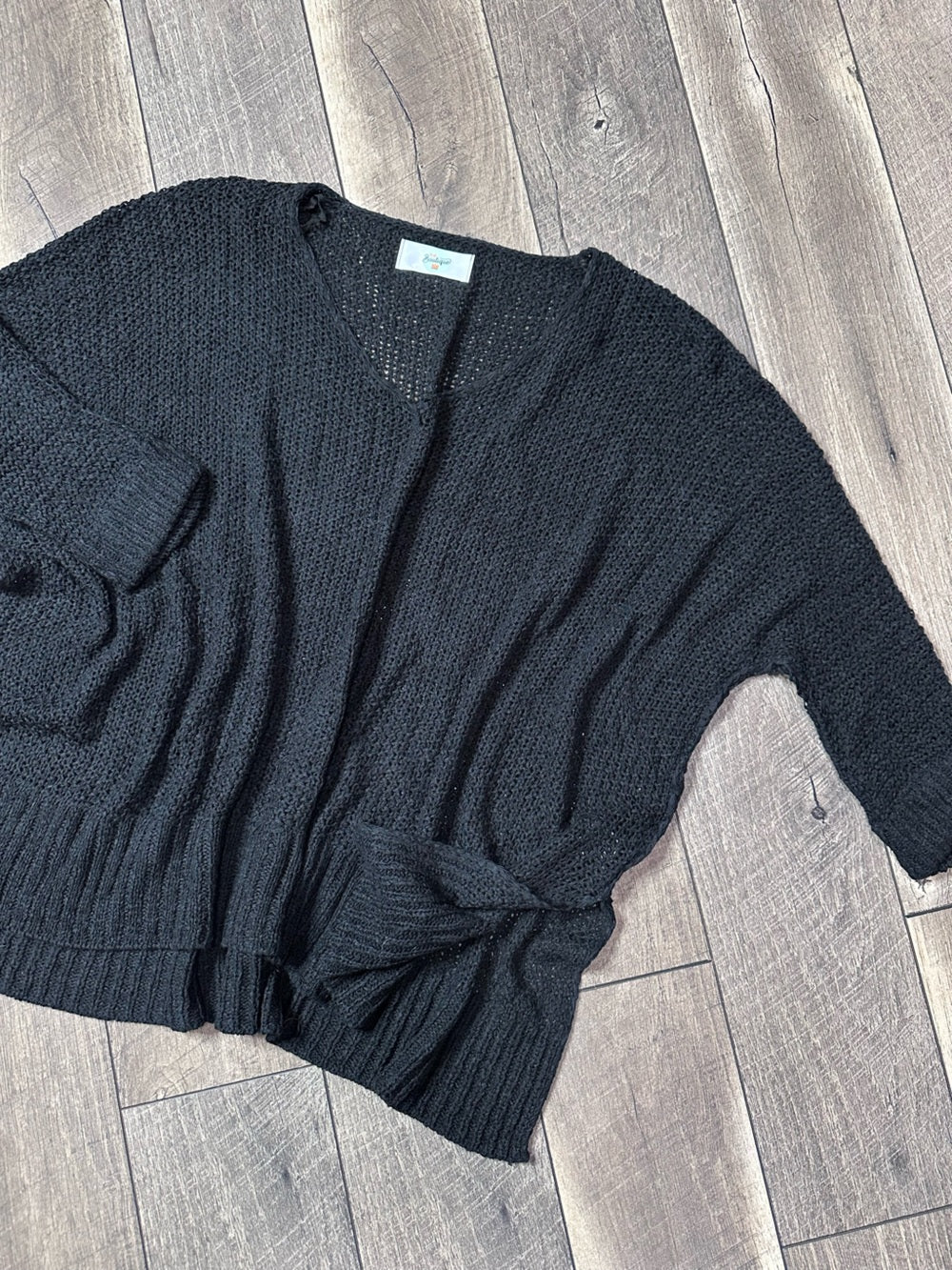 31:25 Oversized Black Sweater