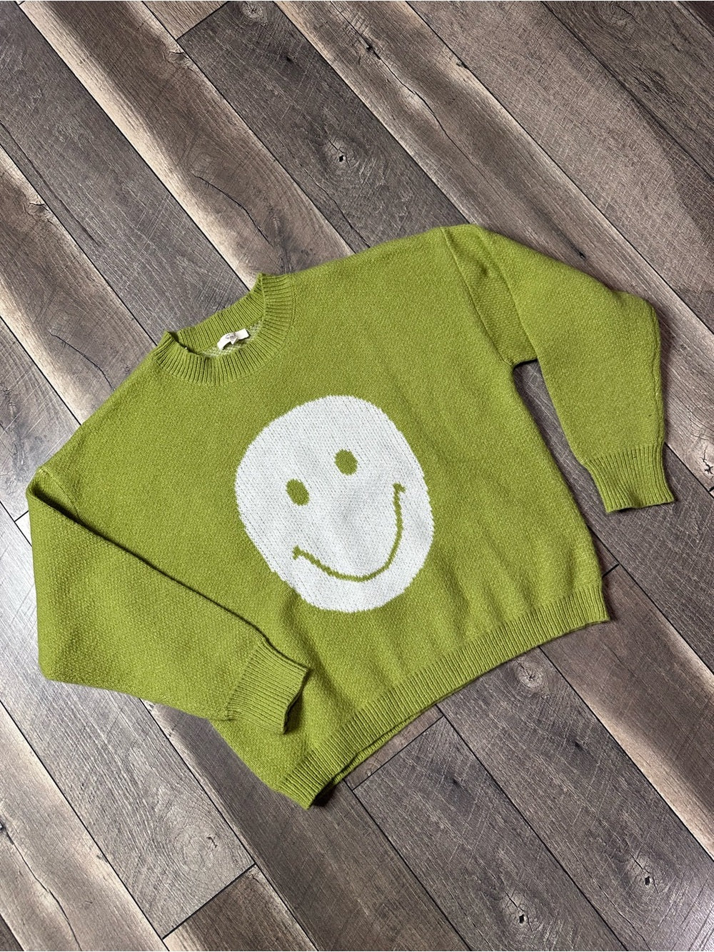 Easel Oversized Smiley Sweater