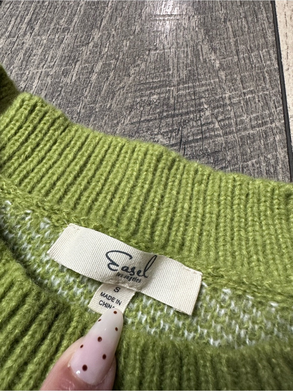 Easel Oversized Smiley Sweater