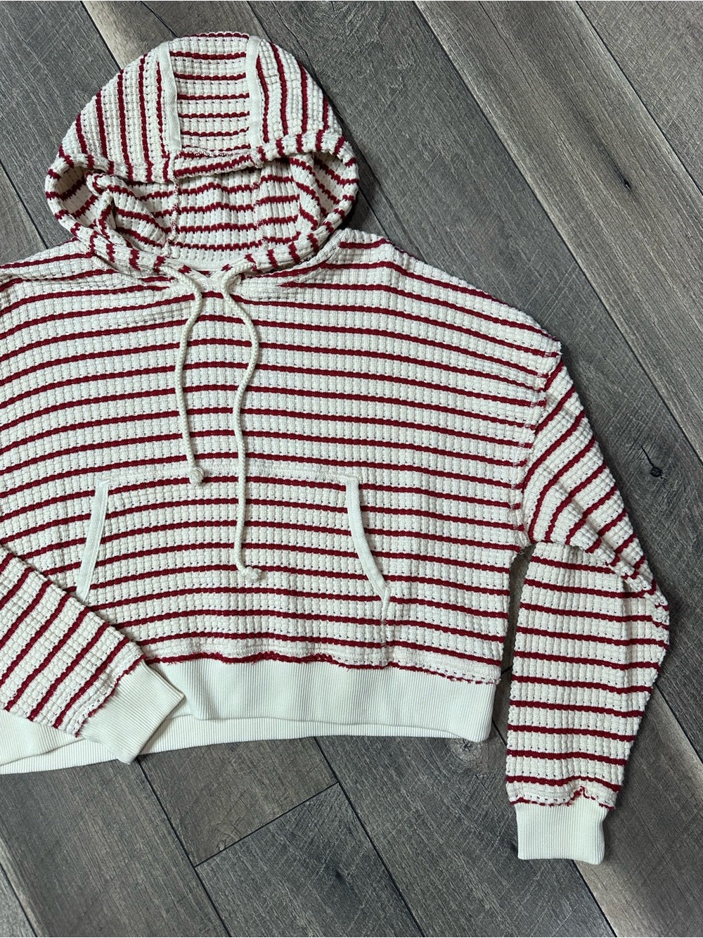 American Eagle Striped Oversized Hoodie