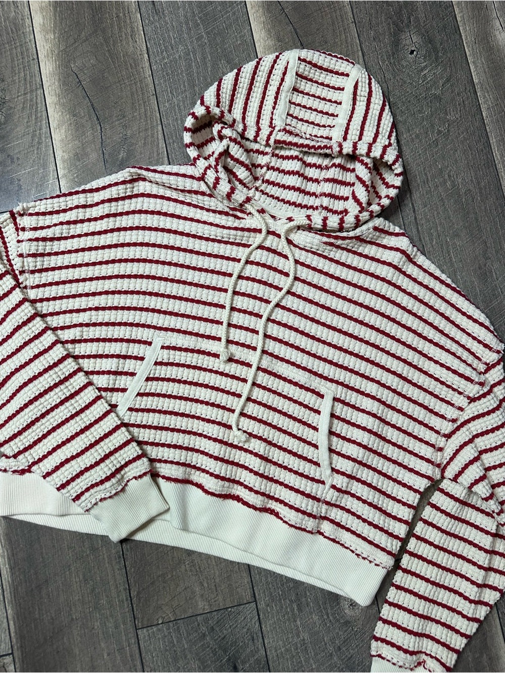 American Eagle Striped Oversized Hoodie