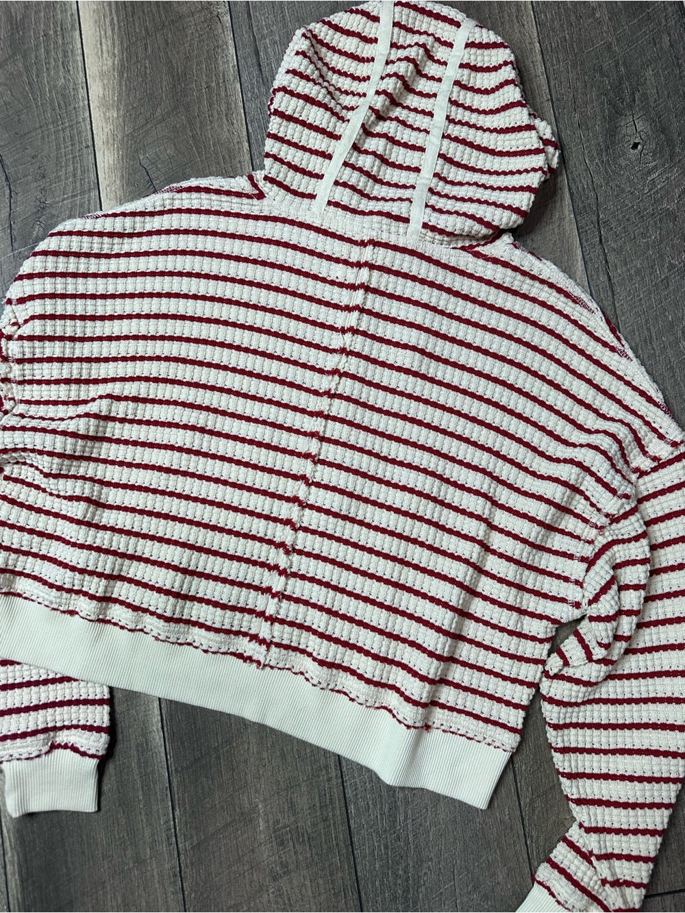 American Eagle Striped Oversized Hoodie