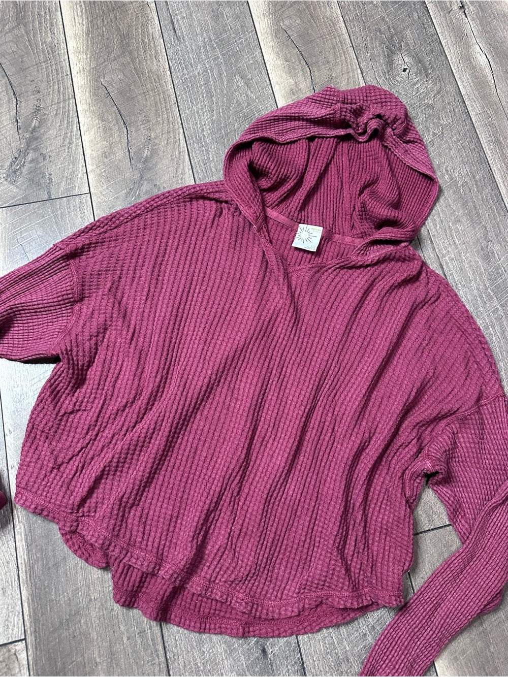 Aerie Offline Waffleknit Hoodie