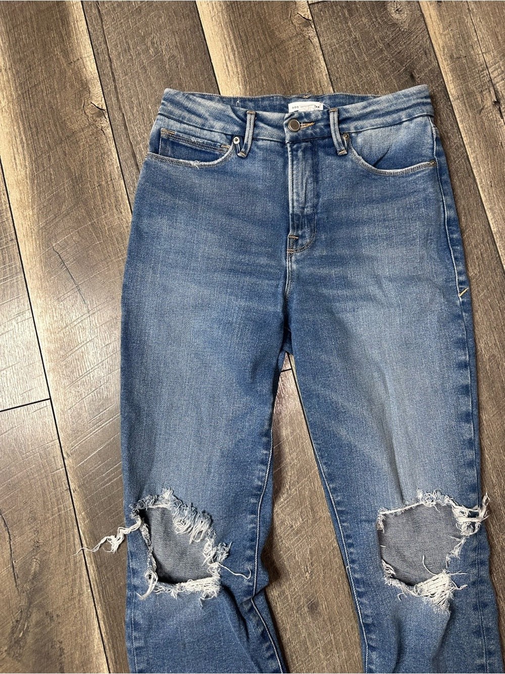 Good American Straight Leg Jeans