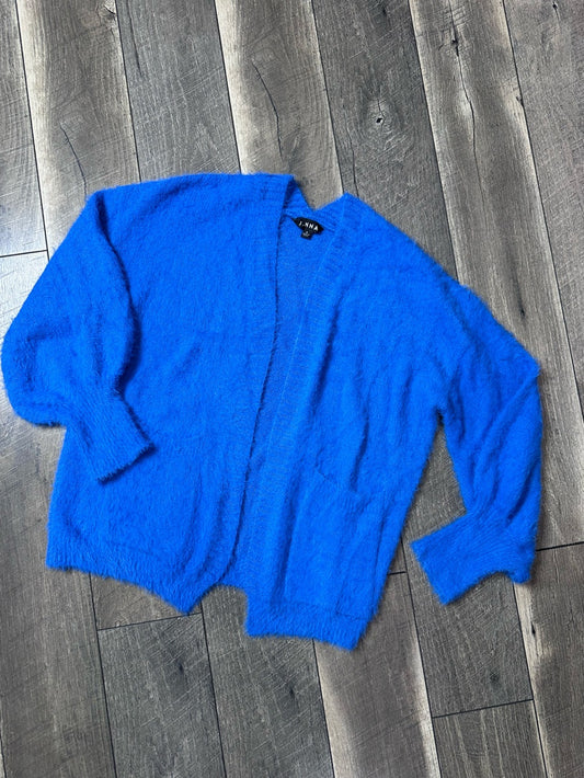J.NNA Blue Super Cozy Soft Open Cardigan