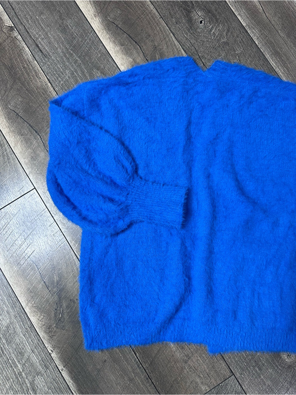 J.NNA Blue Super Cozy Soft Open Cardigan