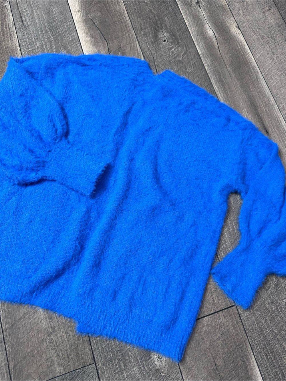 J.NNA Blue Super Cozy Soft Open Cardigan
