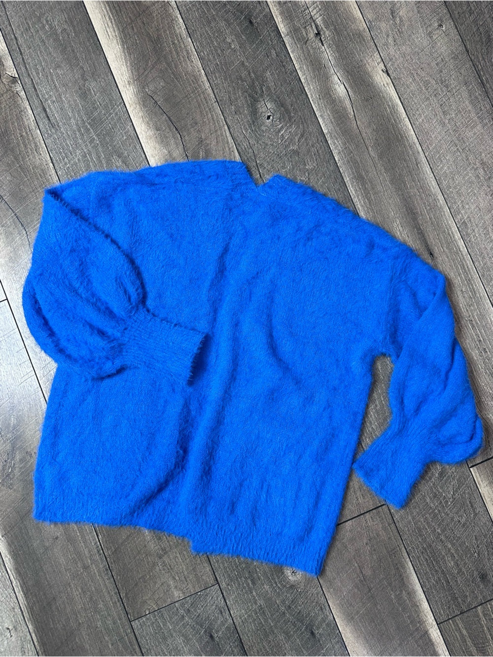 J.NNA Blue Super Cozy Soft Open Cardigan