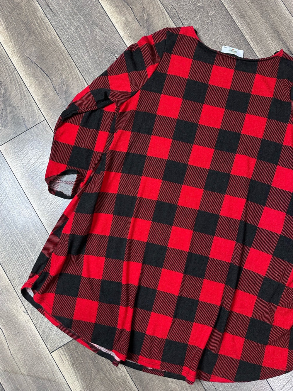 31:25 Boutique Plaid Top (pockets)