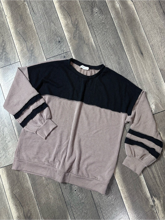 Lovely Melody Oversized Long Sleeve Top