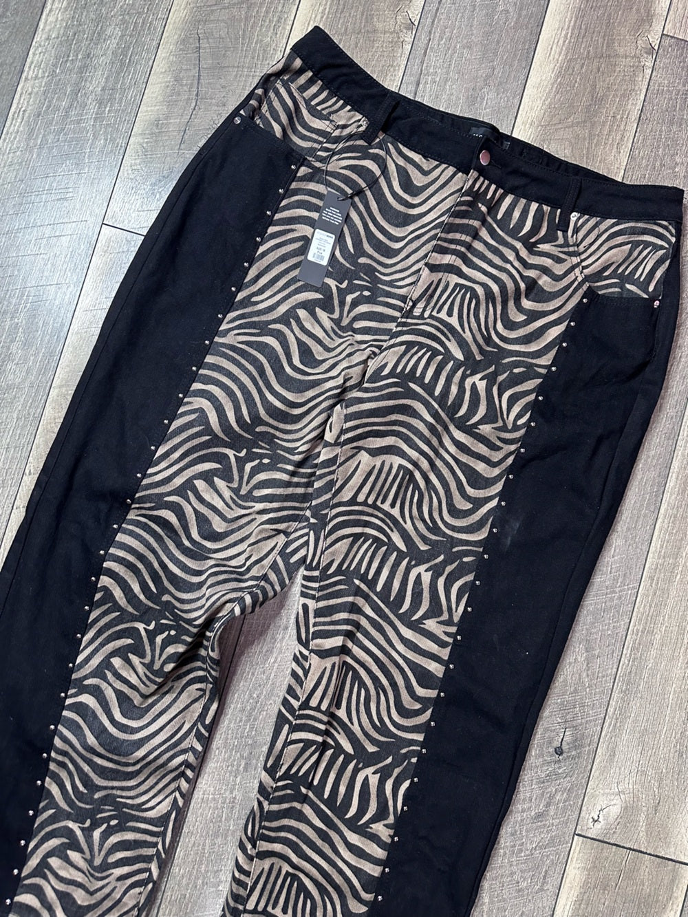 Fashion Nova Zebra Denim Jeans