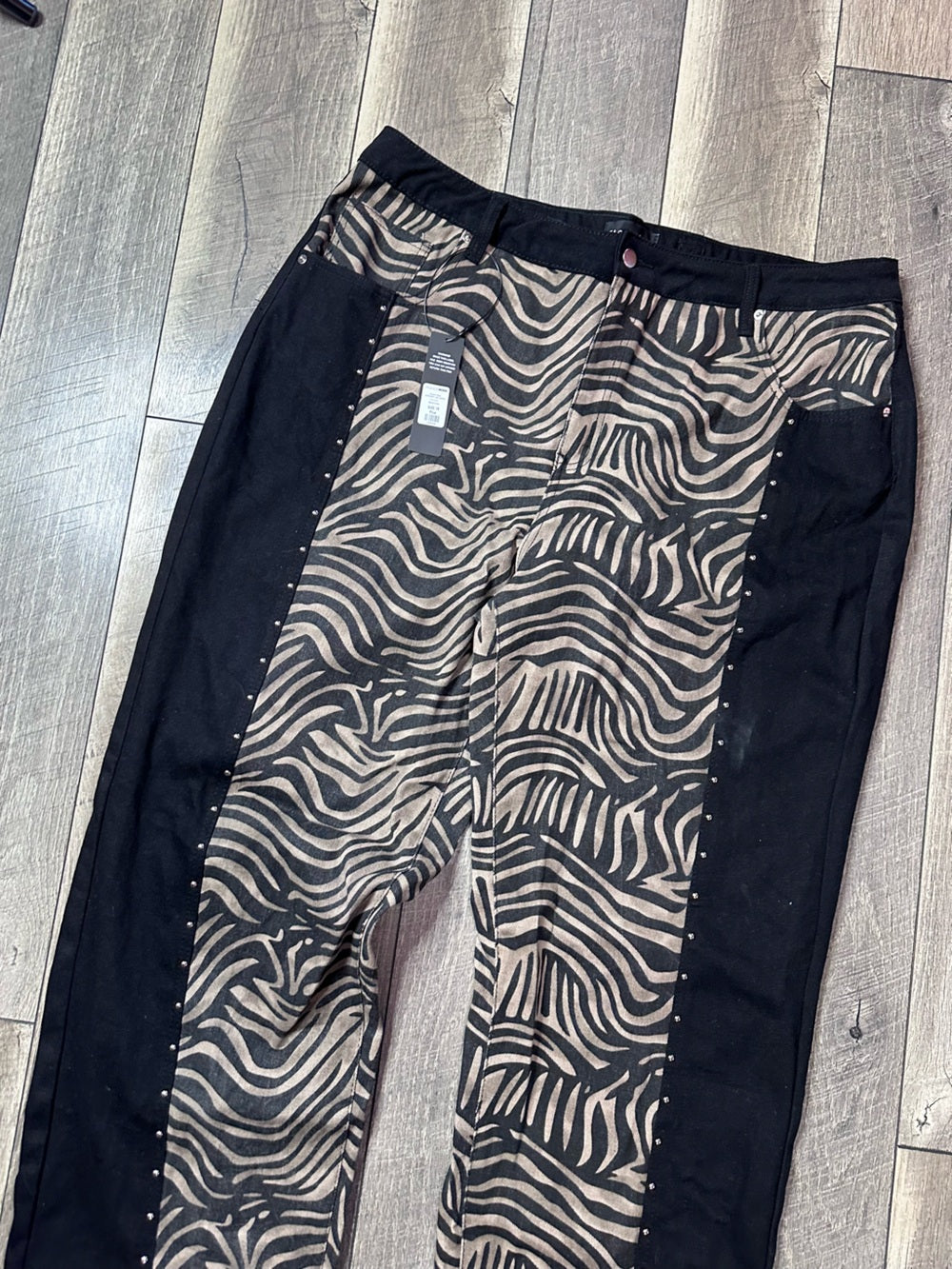 Fashion Nova Zebra Denim Jeans