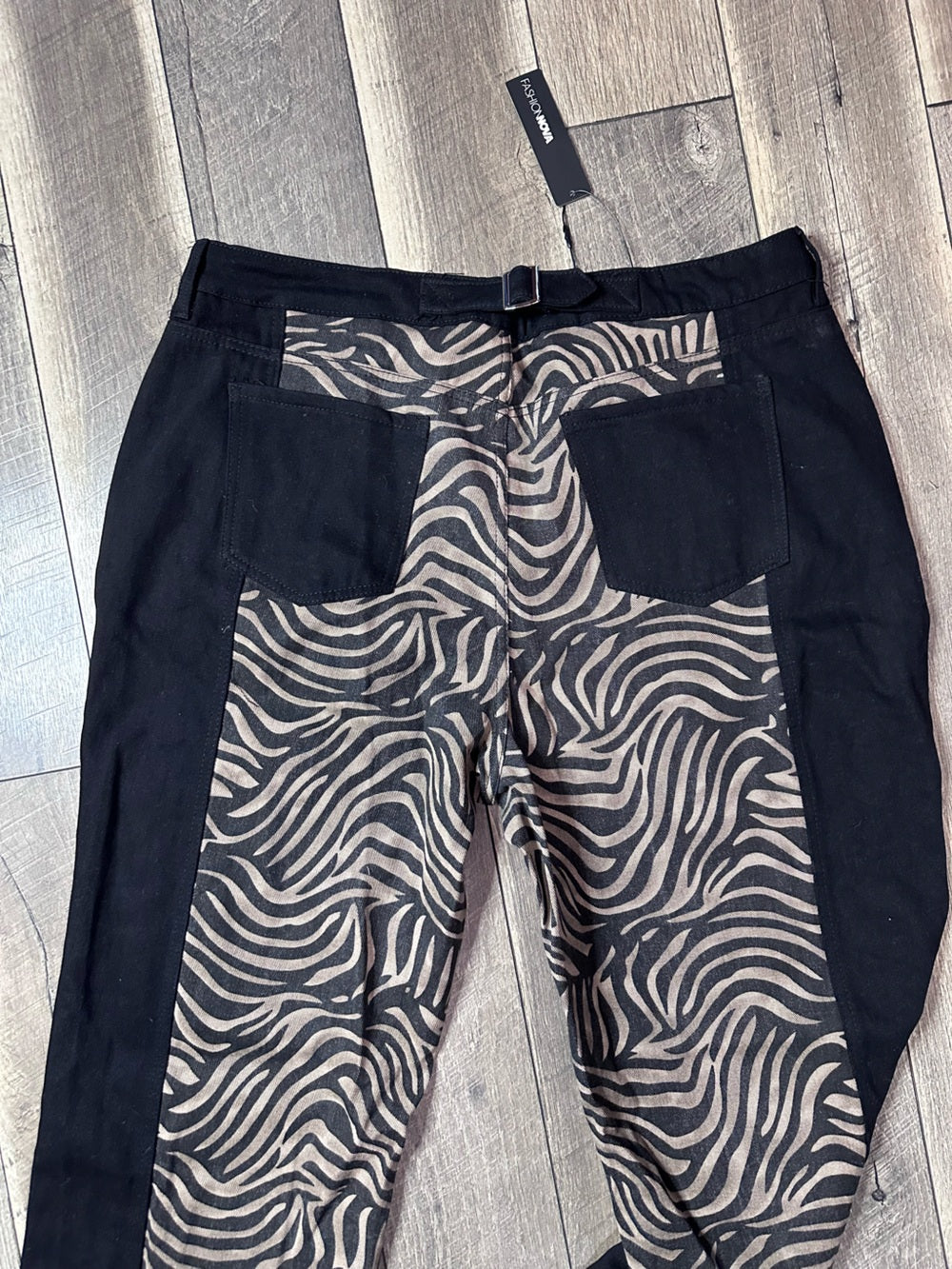 Fashion Nova Zebra Denim Jeans