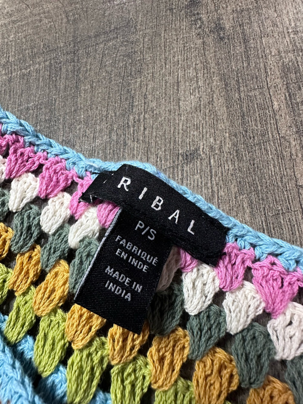 Tribal Colorful Tassle Trim Sweater