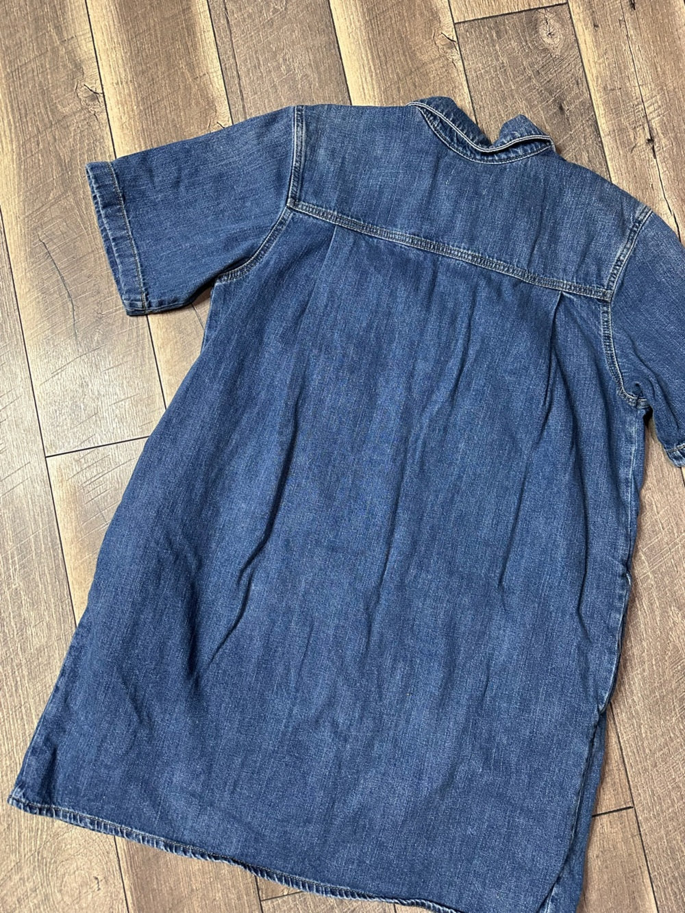 Universal Thread Denim Short Sleeve Dress (pockets)