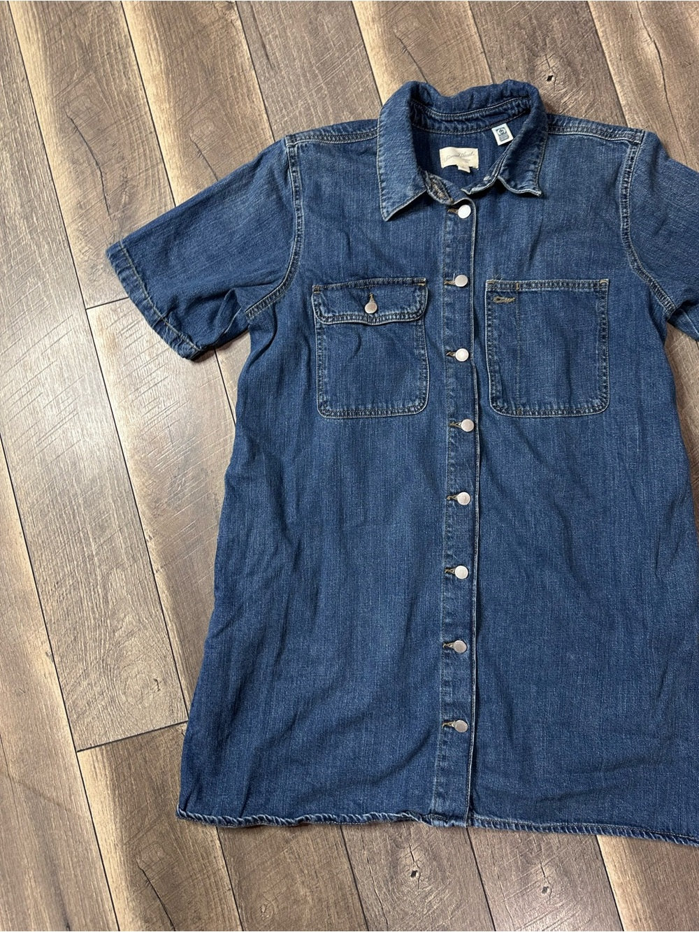 Universal Thread Denim Short Sleeve Dress (pockets)